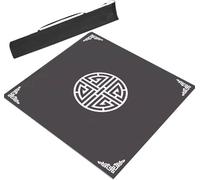 BPABDEITR Tapis De Table Mahjong Multicolore Plusieurs Tailles(Chrome,31.5x31.5inch/80x80cm)