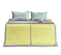 BPABDEITR Tapis et surmatelas en Bambou et Gazon glacé, Plusieurs Tailles(150 * 200cm)