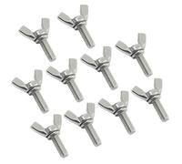 BPABDEITR Vis À Ailes M10 En Acier Inoxydable, 10 Pièces, Vis Papillon Faciles À Serrer À La Main for Un Assemblage Et Un Réglage Rapides(M10x30mm)