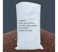 BPAC Abrasif Garnet 30/60 MESH 25 KG - Abrasif Sablage pour Machine à Sabler Mobile - Garnet Durable et Résistant Pour Sableuse Electriques - Recyclable - Sac de 25 KG