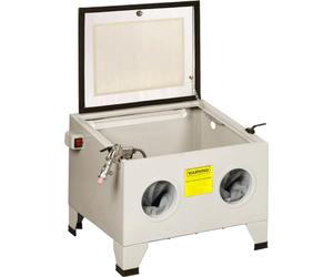 BPAC Cabine de Sablage 90 Litres - Microbilleuse ou Sableuse - Cabine Sablage Pour Atelier - Gants Renforcés Compris - Dimensions 57 x 48 x 33 cm - A monter