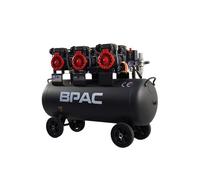 BPAC Compresseur d'Air Comprimé 100L Silencieux, 4.5 CV, 3300 Watts, débit de 636L/min