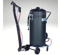 BPAC Sableuse Portative 106 L Avec Aspirateur - Sableuse Aerogommage Mobile à Pression - Appareil Pneumatique pour Nettoyer ou Décaper des Surfaces