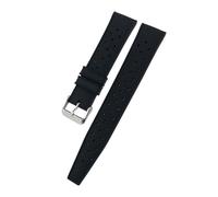 BPBZUTUMDZ 19 mm 20 mm 21 mm 22 mm Bracelet de montre en caoutchouc silicone for IWC Pilot Fit for Omega Fit for Tissot Fit for Tudor Fit for Longines Fit for Hamilton Diving Watchband(Schwarz,19mm)