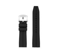 BPBZUTUMDZ Bracelet de montre en silicone 22 mm 24 mm for Casio/Fit for CITIZEN/Fit for Seiko/Fit for Mido Bracelet de montre en caoutchouc universel de diverses marques noir/bleu(62 Black SK,24mm)