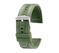 BPBZUTUMDZ Bracelet intelligent en Nylon tissé Composite, en Silicone, for dégagement rapide, 22mm, adapté for Huawei GT4 Watch4/GT3pro Honor Magic(Green sk)
