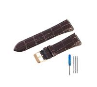 BPBZUTUMDZ Bracelets de montre en cuir résistants for l'usure et durables, adaptés au bracelet de montre Guess W0400G2 W0040G7/W0247G4 22mm(Coffee-RS-K1)