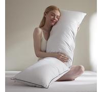 BPC Oreiller Plumes et Duvet d'oie 40x145 cm Coussin de Grossesse
