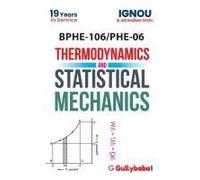 Bphe-106 Thermodynamics And Statistical Mechanics