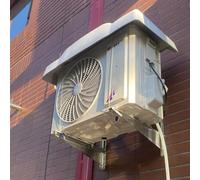 BPILOT Couvercle en PVC du Climatiseur pour Les Unités Extérieures, Tous Les Temps 1-2p Et 3-5p Extérieur Équipement Protéger La Couverture pour Mini Pompe À Chaleur Divisée, Condenseur (Color : Blan