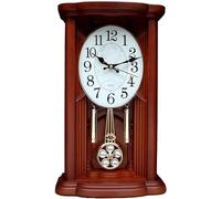 BPILOT Horloge Murale Rétro à Pendule en Bois avec Carillon Westminster, Réglage du Volume et Mouvement à Quartz