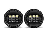 Bpjikxf Moto Phares Feu Antibrouillard LED Moto 4.5 Pouces Feux Croisement Auxiliaires 4.5 Pour Electra Pour Glide Pour Ultra Pour Limited Pour FLHTK 2010-2016(Black no halo)