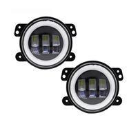 Bpjikxf Phare antibrouillard Pour Chrysler PT Pour Cruiser 2006 2007 2008 2009 2010 4 Pouces Phare LED Voiture 30W Antibrouillard Avec Anneau Halo Blanc DRL Yeux D'ange(2 pièces)