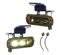 Bpjikxf Phare Avant Ensemble De Phares Antibrouillard LED 3800LM 40W Pour 1999 - 2006 Pour Chevy Pour Silverado Pour Banlieue 1500/2500 Pour Tahoe(YellowLens FogLight)