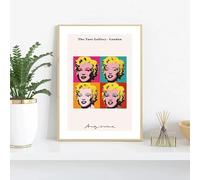 BPJSTU Andy Warhol Pop Art Affiches et Impressions Toile Peinture Moderne Colorée Art Mural Photos pour Décoration Maison 40x50cm Sans Cadre