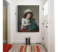 BPJSTU Élisabeth Louise Vigée Le Brun Miss Brongniart Canvas Prints Painting Aesthetics Artwork Picture Decor Home Decoration(50x65cm/No Framed)