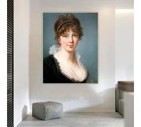 BPJSTU Élisabeth Louise Vigée Le Brun Portrait de Mme Spencer Perceval Impressions sur toile Peinture Photo Décor Décoration de la maison (80x110 cm/sans cadre)