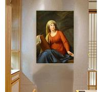 BPJSTU Élisabeth Vigée Le Brun Portrait d'Emma Hart, plus tard Lady Hamilton Impressions sur toile Peinture Art Photo Décoration de la maison (60x80 cm/sans cadre)