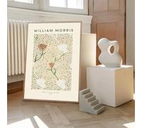 BPJSTU Exposition d'art au musée William Morris - Affiche, peinture sur toile, art moderne pour la décoration murale de la maison, du café, du bar ou d'une chambre (70 x 100 cm, sans cadre)