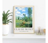 BPJSTU Impressionnisme Artiste Claude Monet Affiche Nymphéas Toile Peintures Mur Art Photo Salon Décoration de La Maison 60x80cm Sans Cadre