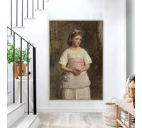 BPJSTU John Everett Millais « Fallen From The Nest » Impression sur toile, peinture, affiche, décoration murale, salon (80 x 120 cm, sans cadre)