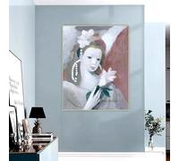 BPJSTU Marie Laurencin « Jeune fille au corsage » : toile imprimée, affiche, décoration murale, décoration d'intérieur (70 x 80 cm, sans cadre)