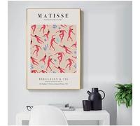 BPJSTU Peinture abstraite d'Henri Matisse, affiche minimaliste, impression sur toile, décoration murale pour salon (40 x 60 cm, sans cadre)