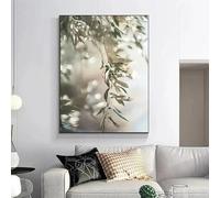 BPJSTU Peinture sur toile représentant un paysage naturel méditerranéen, idéal pour le tourisme rural en Grèce, décoration murale pour salon (50 x 70 cm, sans cadre)