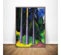 BPJSTU Œuvres d'Edvard Munch, tableaux sur toile, reproductions d'art, peinture abstraite, affiche murale, décoration moderne pour la maison (40 x 60 cm, sans cadre)