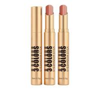 Bploar Lot de 2 crayons à paupières ombragés - 3 couleurs - Dégradé d'un seul geste - Mat + éclat fin + perle - Highlight, doux pour la fourrure (04#)