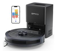 BPMIO Robot Aspirateur Laveur avec 5500 Pa de Puissance d'aspiration, Navigation Laser LiDAR précise, cartographie Intelligente, autonomie de 120 Minutes (B20Plus)