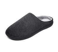 BPN34GOU Pantoufles en mousse à mémoire de forme Pantoufles d'hiver pour hommes en mousse à mémoire de forme chaude en peluche courte doublée en peau de mouton à enfiler pour intérieur et extérieur