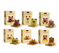 Bpoeee 6 PCS Capybara Building Blocks Set - Kawaii Animal Model, Micro Building Block Toys