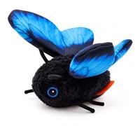 Bpoeee Automatic Cat Toy for Indoor Cats, Interactive Flapping Butterfly Toy (Blue)