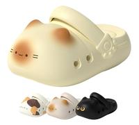 Bpoeee Cat Paw Slides Women EVA Summer Sandals Arch Support Thick Sole Breathable Non-Slip Indoor Outdoor House Shoes (cat-1,39-40)