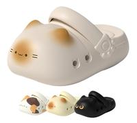 Bpoeee Cat Paw Slides Women EVA Summer Sandals Arch Support Thick Sole Breathable Non-Slip Indoor Outdoor House Shoes (cat-3,39-40)