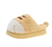 Bpoeee Cat Slippers for Women, Cozy Cat Slippers, Cat Feet Slippers for Women, Cat Paw Slippers for Women (Yellow,36/37)