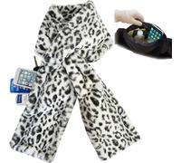 Bpoeee Faux Fur Scarf with Zipper Pocket - Soft, Cozy, and Chic Pull Through Scarf for Women - Storing Small Essentials in Style (E)