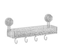 Bpoeee No-Drill Bathroom Suction Storage Box, Corrugated Suction Cup Shower Shelf - Heavy Duty Shower Caddy with Strong Suction Cups, Waterproof Bathroom Organizer (#1)