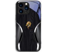 Bpoeee Personalized Dragon Compatible for Magsafe Glass Phone Case, Full-Coverage Shockproof Dragon Compatible Glass Phone Case for iPhone 16/15/14/13/12/11 Plus Pro Max (for iPhone 13 Pro,Black)