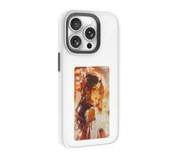 Bpoeee Smart Ink Screen Phone Case, NFC Memory Case with Photo Screen for iPhone 13/14/15/16 Series (Blanc,16Pro)