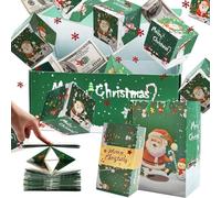 Bpoeee Surprise Gift Box Explosion for Money, Money Gift Boxes for Cash Pop up, Exploding Gift Box, Money Box for Cash Gift, Surprise Box Gift Box for Money (Green,10 Pop-up Boxes)