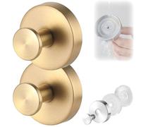 Bpoeee Upgraded Suction Cup Hooks, Shower Hooks for Inside Shower, Wreath Suction Cups for Front Door, Bathrooms, Strong Hold, No Drill, Reusable Hook (D-2PC)