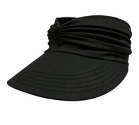 Bpoeee Wide Brim Sun Visor Hat for Women Foldable Ponytail Cap Lightweight Summer Hat for Beach Travel (H)