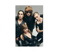 bpoejge Exclusive Art Poster sur toile représentant le groupe de rock célèbre Måneskin Maneskin Rebellious Portrait Poster 10 affiches sur toile pour décoration de chambre à coucher, bureau, chambre