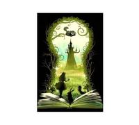 bpoejge Poster du film Alice Adventures Wonderland - Cadeau artistique vintage pour rêveurs - Décoration murale pour salon, chambre à coucher - 40 x 60 cm
