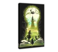 bpoejge Poster du film Alice Adventures Wonderland - Cadeau artistique vintage pour rêveurs - Décoration murale pour salon, chambre à coucher - 30 x 45 cm