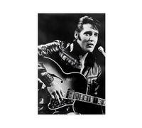 bpoejge Poster exclusif sur toile représentant Elvis Presley du chanteur de rock - Décoration murale pour salon, chambre à coucher - 30 x 45 cm
