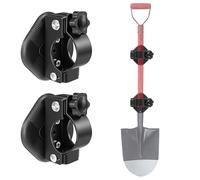 BPOPO [Ensemble de 2 crochets magnétiques pour pelle, râteau, luge et outils à long manche - crochet puissant sans perçage pour camion, RV, garage, remorque et ATV