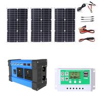 BPQCOFZT 75W Foldable Waterproof Solar Panel Kit with 50A Controller - Perfect for RV, Boat, and Home Off-Grid Power Solutions(4000W)